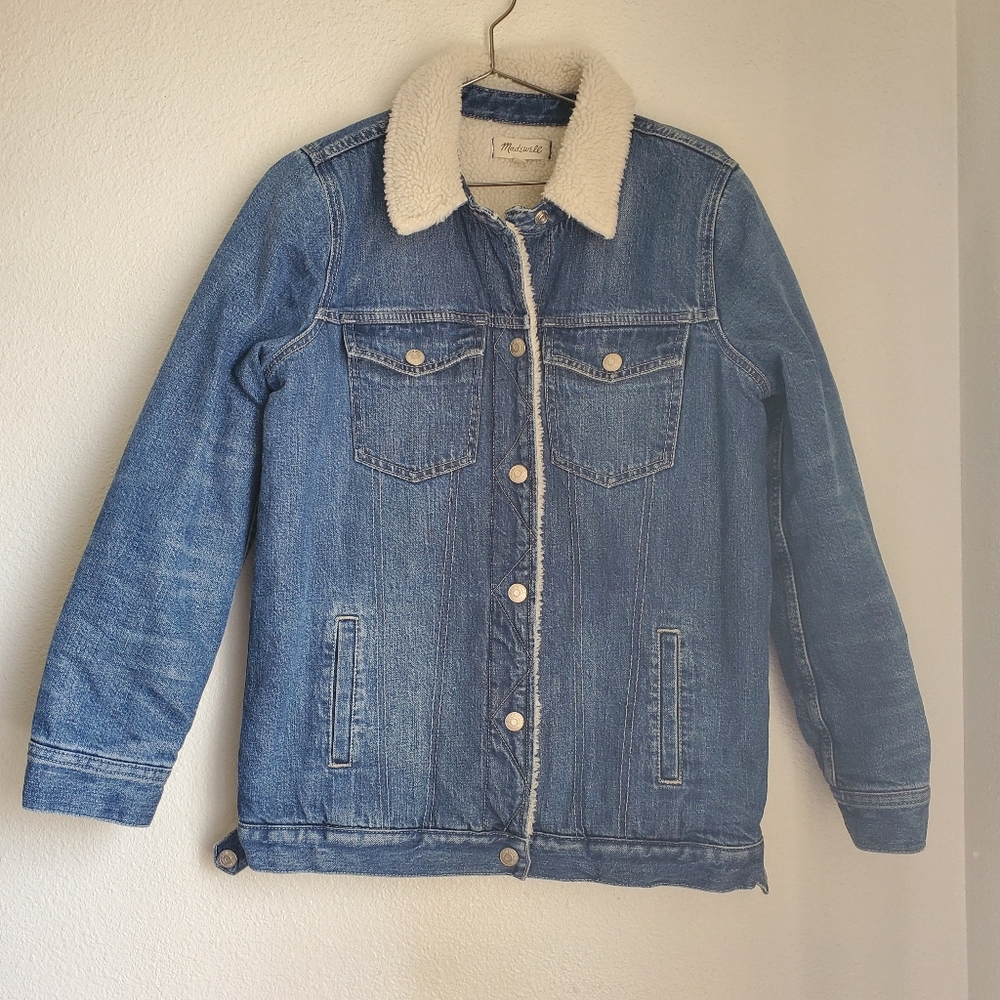 Madewell Sherpa lined Denim Jacket